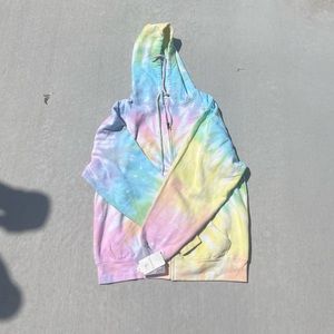 Dreamsicle rainbow tie dye sweatshirt